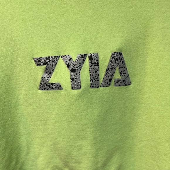 Zyia Lime Green and Black Hoodie - Picture 3 of 6